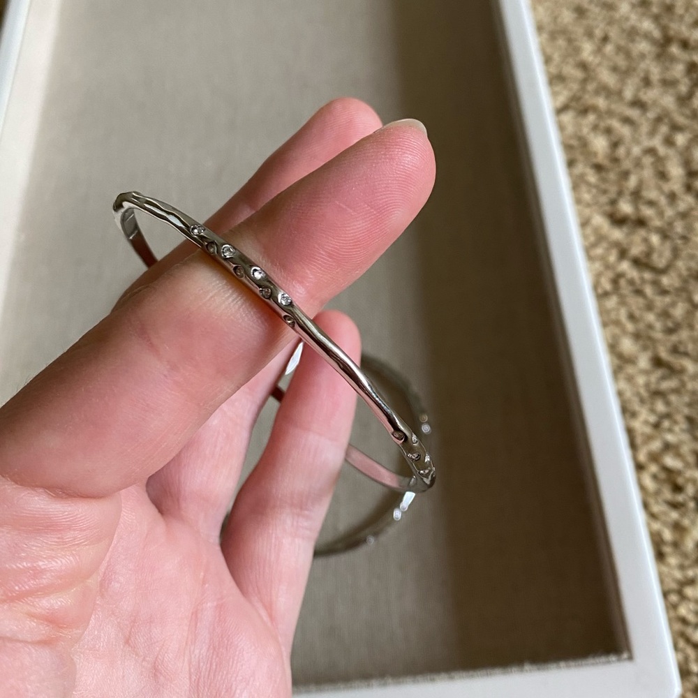 Stella & Dot Silver Rhea Bangles - Picture 4 of 9